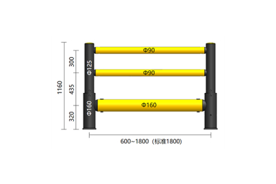 M系列三杠护栏